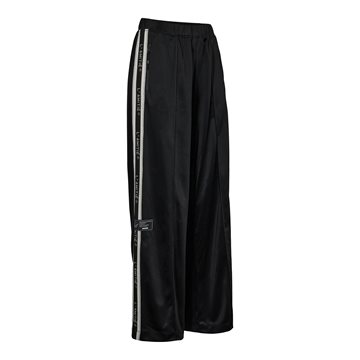 Haute L\' Amitié - Baggy Lurex Logo Tall Track Pants - Black
